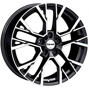 Carwel Камак 7x18 PCD 5x114,3 ET 53 Dia 54.1 Черный с полировкой