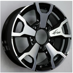 iFree Тайган 6x16 PCD 5x139,7 ET 40 Dia 98.1 Черный с полировкой