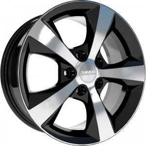 SKAD Koeln 7x16 PCD 5x108 ET 45 Dia 65.1 Черный с полировкой