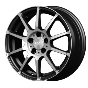 SKAD Akita 6x15 PCD 5x100 ET 38 Dia 57.1 Черный с полировкой
