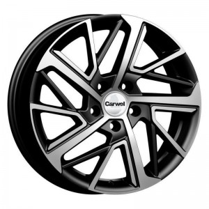 Carwel Мадон 6.5x17 PCD 4x100 ET 43 Dia 60.1 Черный с полировкой
