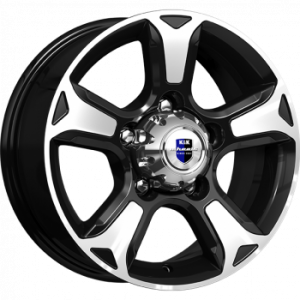 КиК Атлант 7х16 PCD 5x139,7 ET 35 DIA 108.5 Черный с полировкой