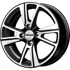 Carwel Бросно 5.5x14 PCD 4x108 ET 40 Dia 63.4 Черный с полировкой